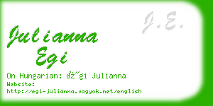 julianna egi business card